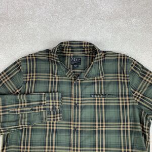 Fox Heritage Forged Plaid Long Sleeve Button Down Men’s Size XXL